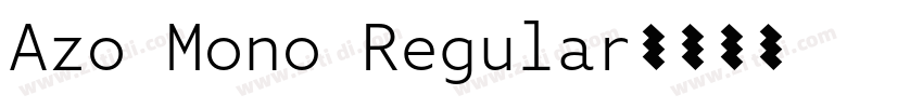 Azo Mono Regular字体转换